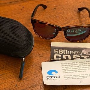 Costa Del Mar, Copra Sunglasses COP-76-OCP, Retro Tortoise W/Black Temples